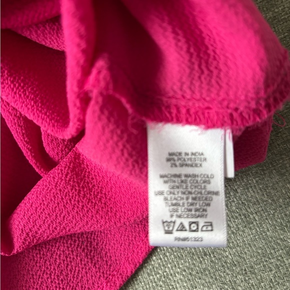 Pink Cece V-Neck Button-Down Ruffle Top - Picture 6 of 6